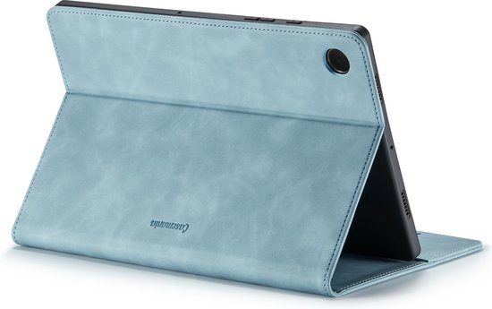 Samsung Galaxy Tab A9 Plus Tablethoes - Aqua Blue - Luxe Bookcase met Pasjeshouder