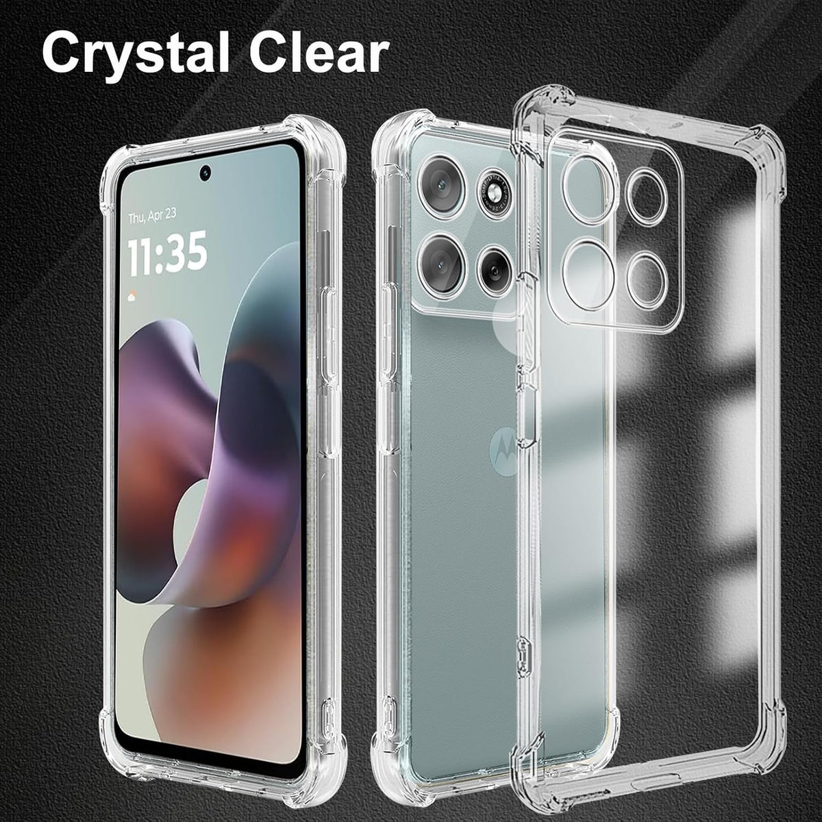 Motorola Moto G56 Hoesje - Transparant - Anti-Shock Back Cover