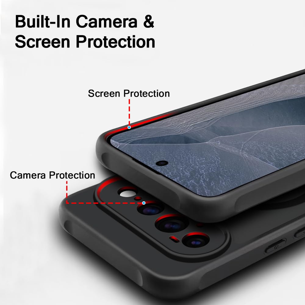 Google Pixel 11 Pro XL Hoesje - Zwart - Matte Armor MagSafe Back Cover