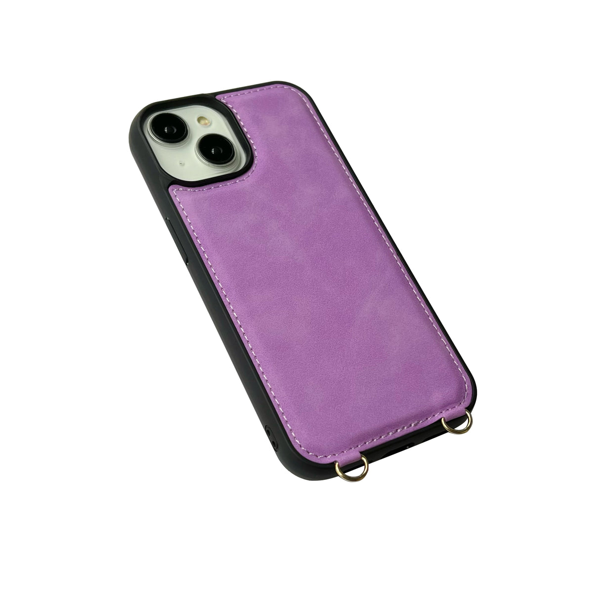 Apple iPhone 14 Plus Hoesje - Bright Lila - Luxe MagSafe Bookcase met Telefoonkoord