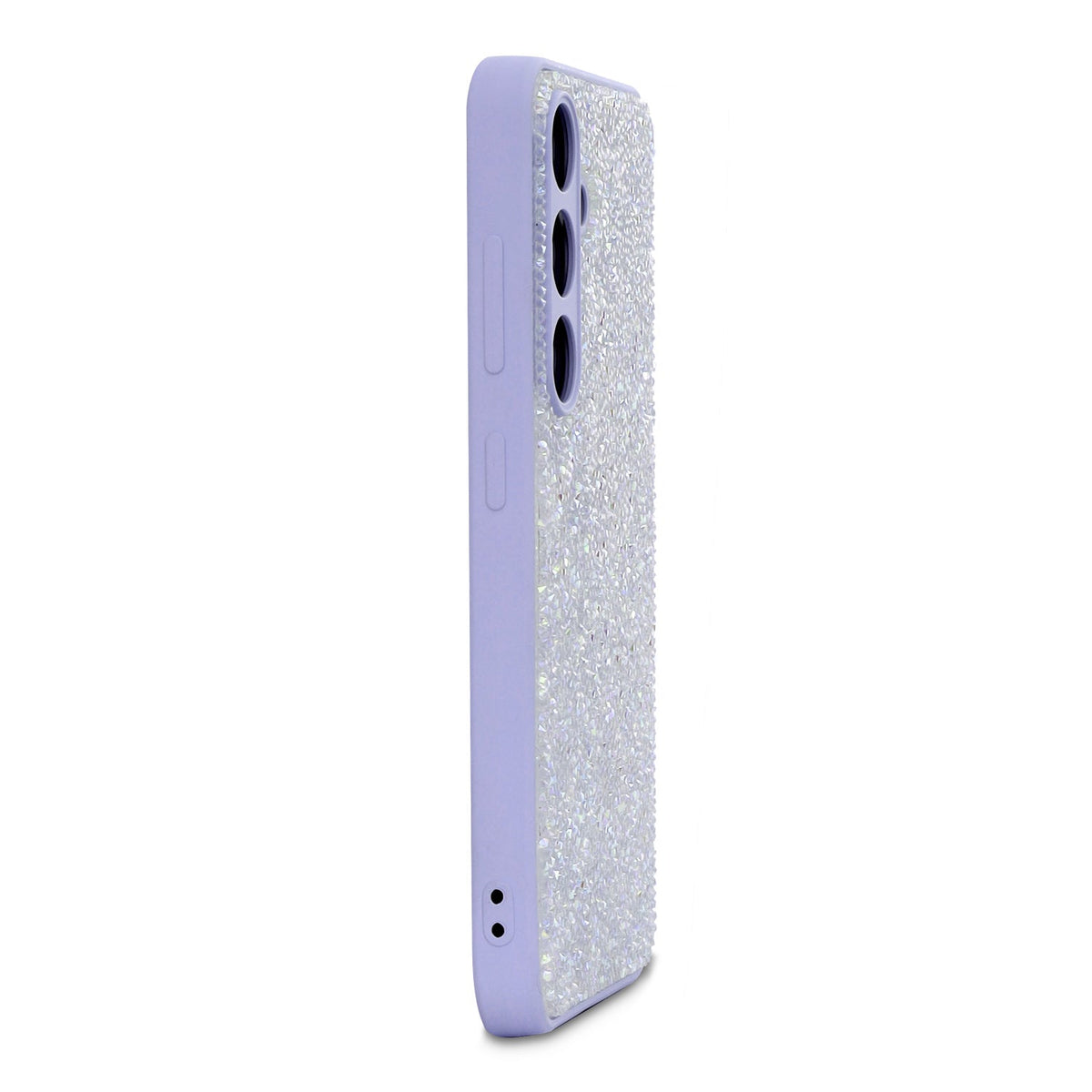 Samsung Galaxy A17 Hoesje - Paars - Glitter Back Cover