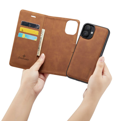 Apple iPhone 16 Plus Hoesje - Sienna Brown - 2 in 1 Bookcase