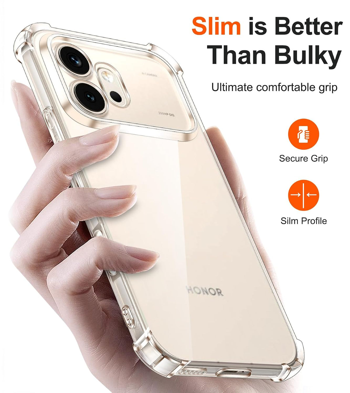 Honor 600 5G Hoesje - Transparant - Anti-Shock Back Cover