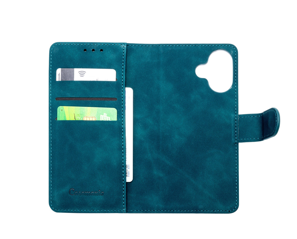 iPhone 17 Hoesje - Emerald Green - 2 in 1 MagSafe Bookcase