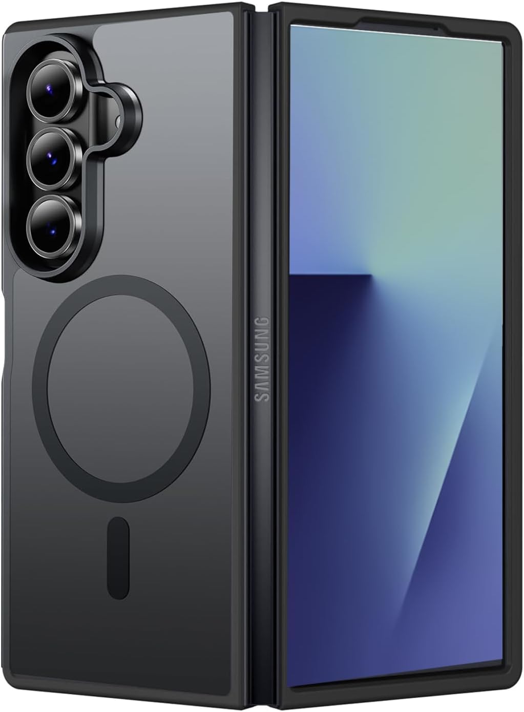 Samsung Galaxy Z Fold 7 Hoesje - Zwart - Matte Armor MagSafe Back Cover