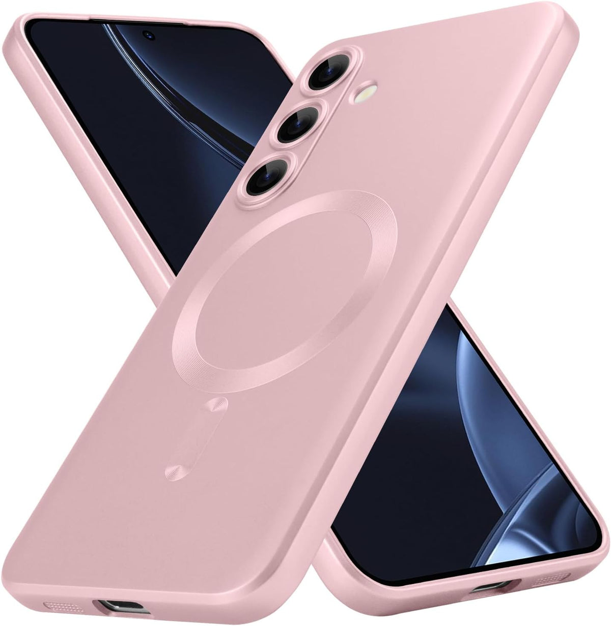 Samsung Galaxy S26 Hoesje - Rosegoud - Matte Siliconen MagSafe Back Cover