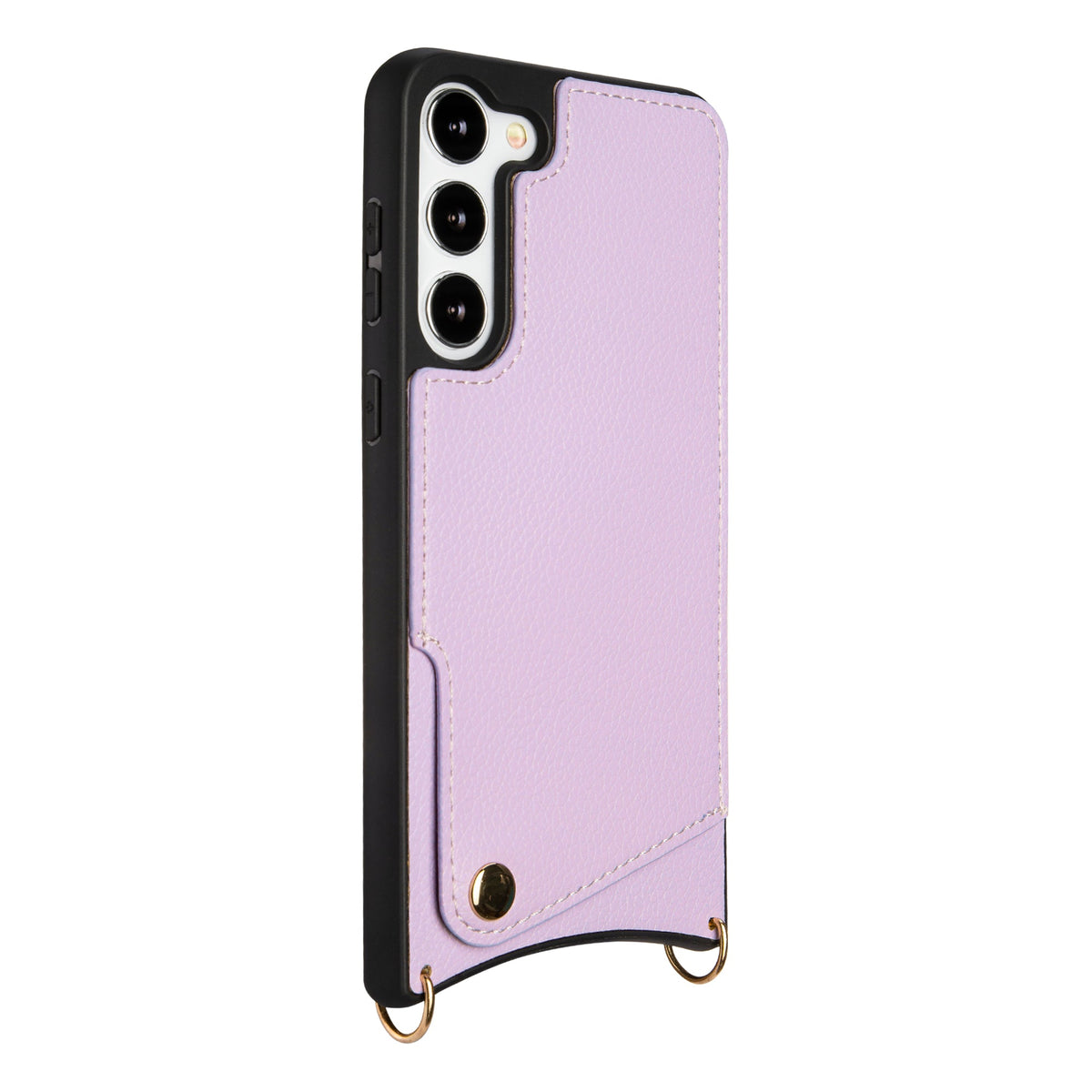 Coque Samsung Galaxy S23 - Violet - Étui arrière avec dragonne