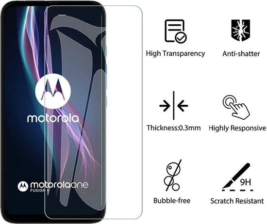 Motorola One Fusion+ Screen Protector - Tempered Glass - 2 Pieces