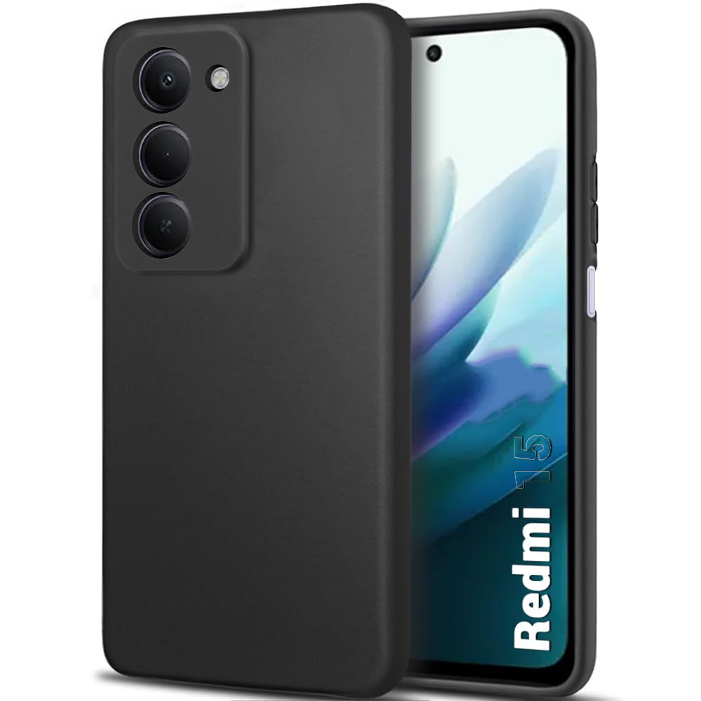 Xiaomi Redmi 15 Hoesje - Zwart - Siliconen Back Cover