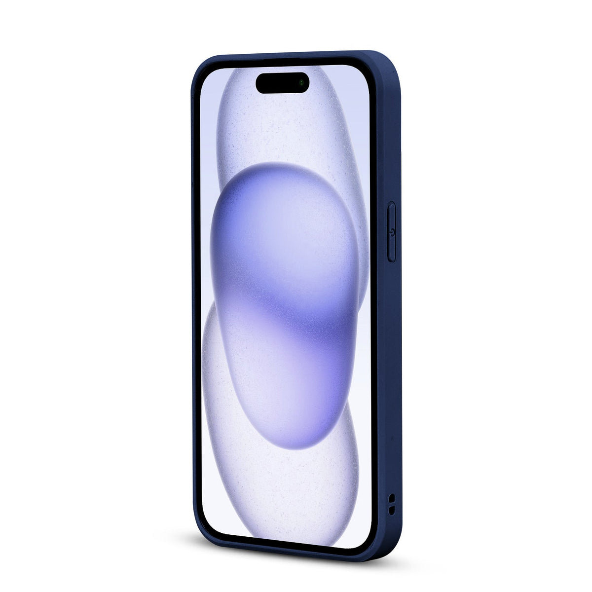 Apple iPhone 12 Hoesje - Blauw - Diamant Marmer Glitter Back Cover