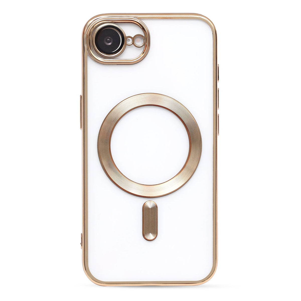 Apple iPhone 16e Hülle - Gold - Silikon-MagSafe-Backcover