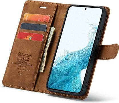 Samsung Galaxy S23 Hoesje - Sienna Brown - 2 in 1 Bookcase