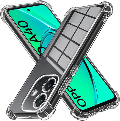 Oppo A60 Hülle - Transparent - Stoßfestes Hybrid-Backcover