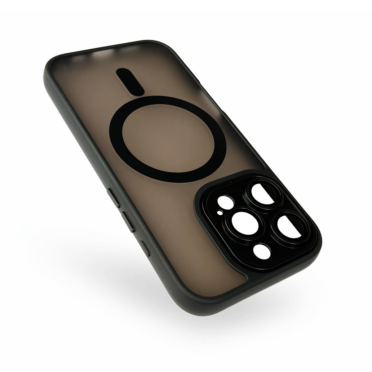 Apple iPhone 16 Pro Max Case - Black - Matte Armour MagSafe Back Cover with Camera Protection