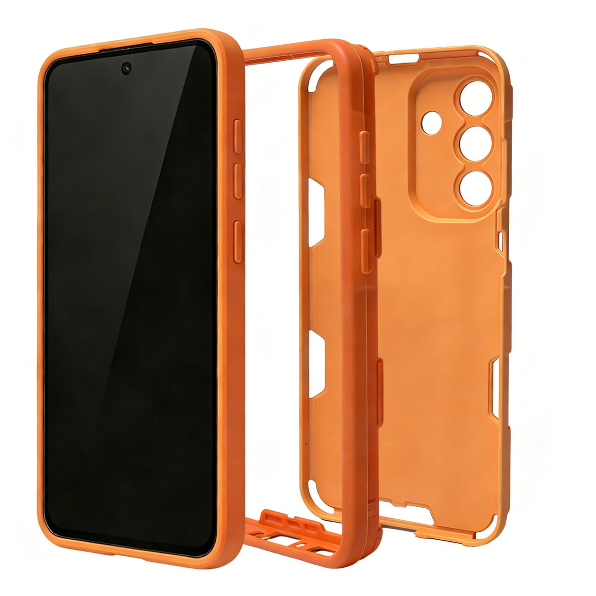 Samsung Galaxy A57 Hoesje - Matte Oranje - Frosted Matte Hardcase MagSafe Back Cover