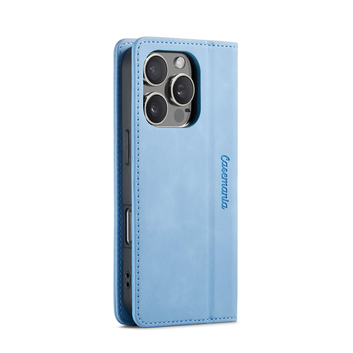 Apple iPhone 16 Pro Hoesje - Sky Blue - Dunne Bookcase