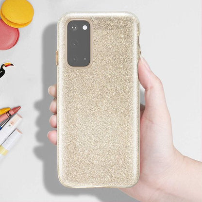 Samsung Galaxy A03 Hülle - Gold - Glitzer-Backcover