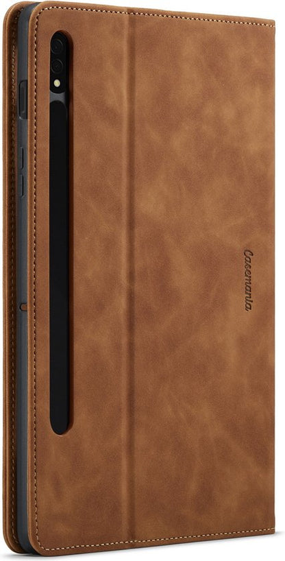Samsung Galaxy Tab S8 Tablet Case - Sienna Brown - Rotating Folio Case