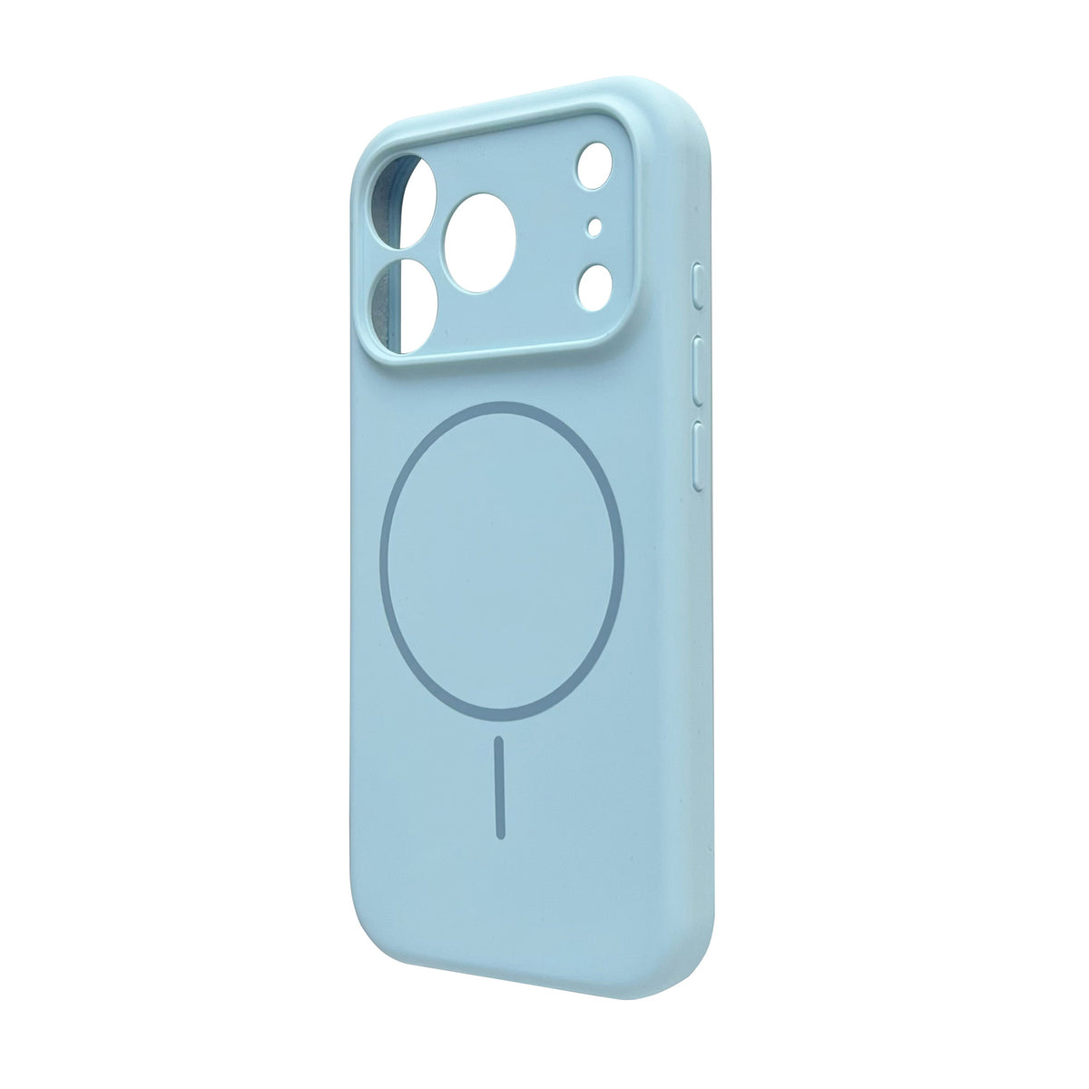 Apple iPhone 17 Pro Hoesje - Licht Blauw - Liquid Siliconen MagSafe Back Cover