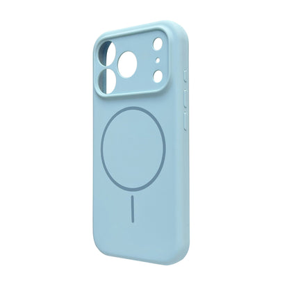 Apple iPhone 17 Pro Hoesje - Licht Blauw - Liquid Siliconen MagSafe Back Cover