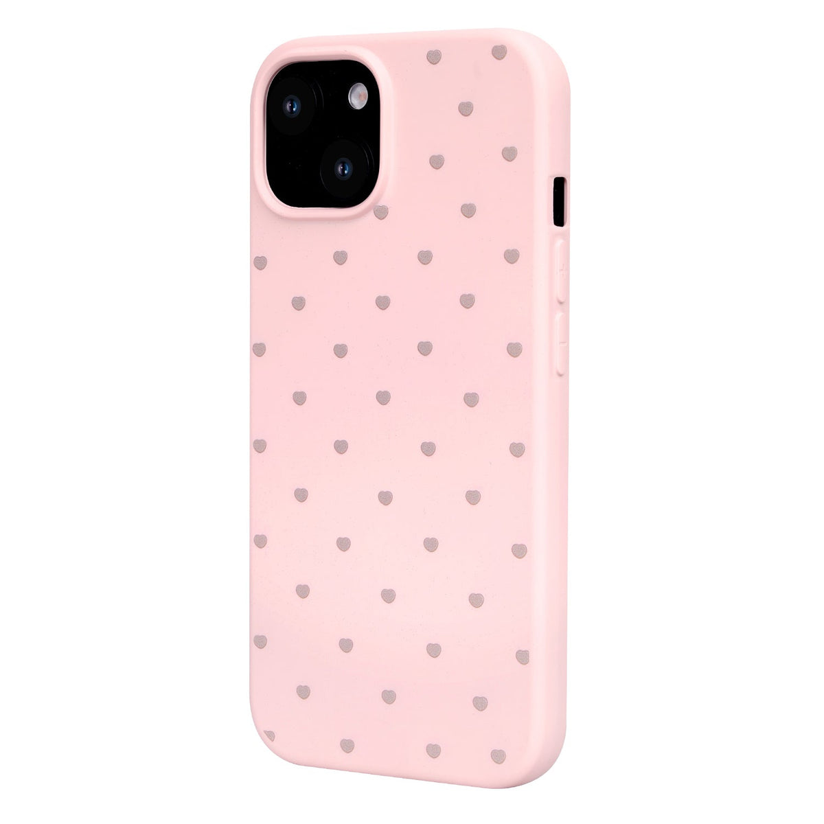 iPhone 12 Hoesje - Roze - Hartjes Back Cover