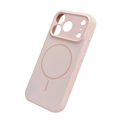 Apple iPhone 18 Pro Hoesje - Roze - Zachte Liquid Siliconen MagSafe Back Cover