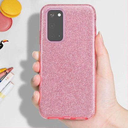 Samsung Galaxy A03 Hoesje - Roze - Glitter Back Cover