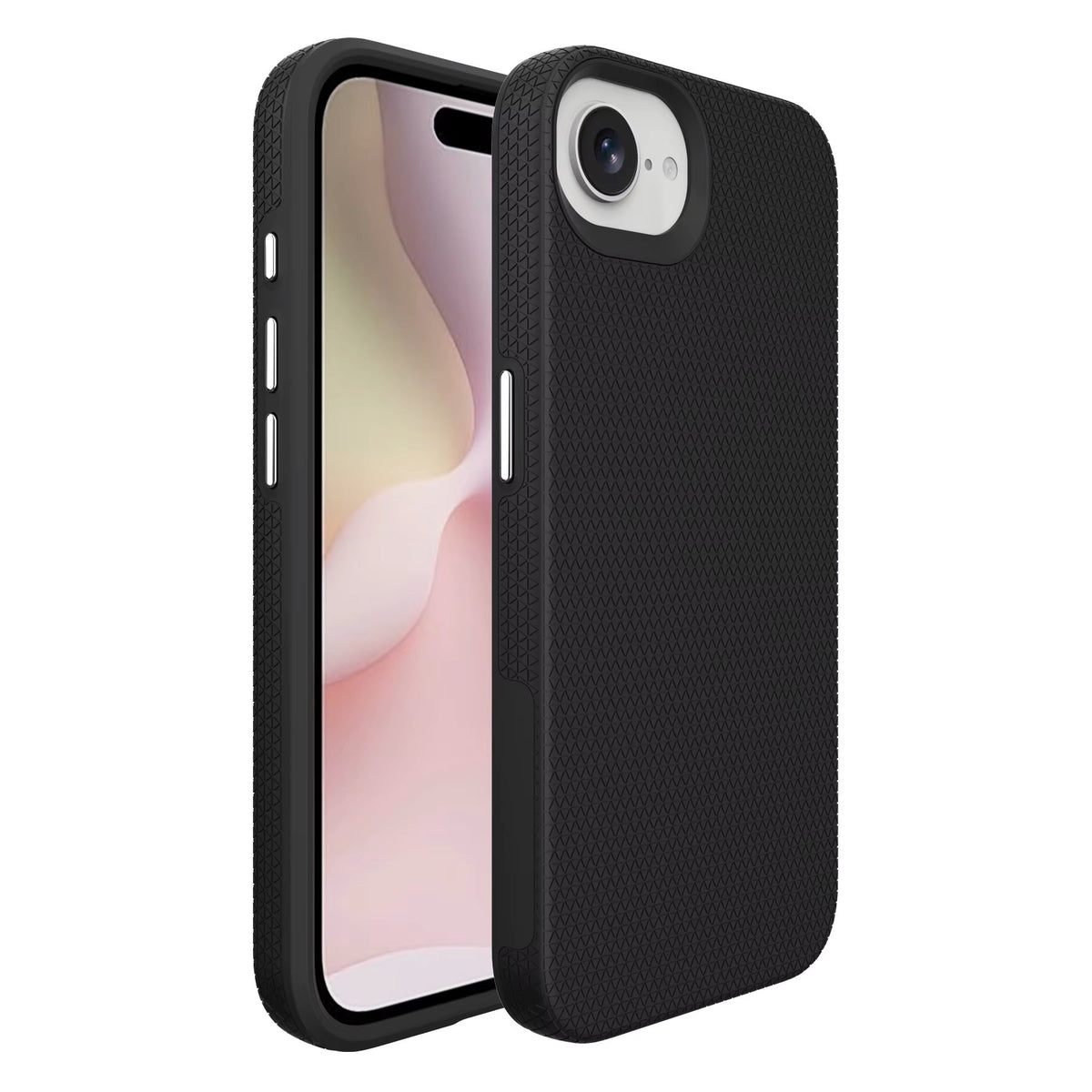 Apple iPhone 16e Case - Black - Anti-Slip Back Cover