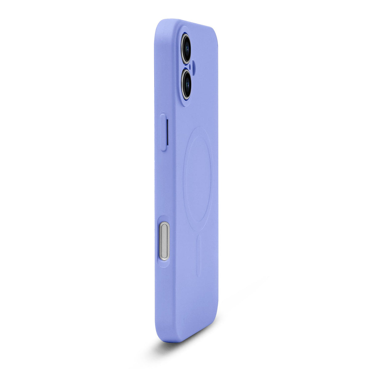 Apple iPhone 16 Hülle - Lila - Liquid Silikon MagSafe Back Cover mit Magnetring