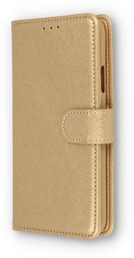 Samsung Galaxy S22 Hoesje - Goud - Luxe Bookcase