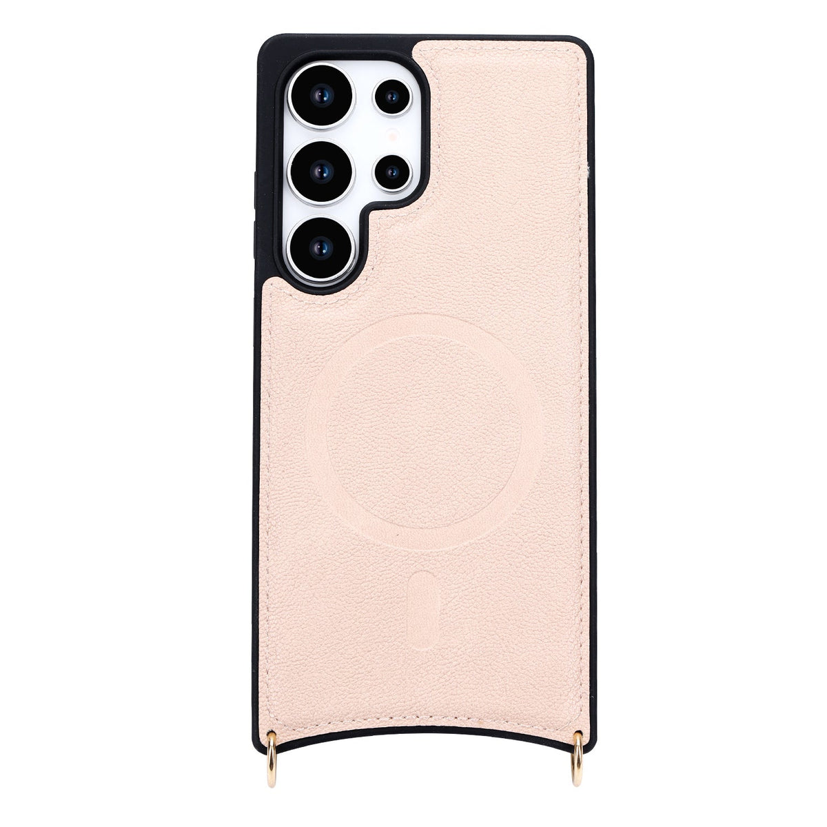 Samsung Galaxy S25 Ultra Hoesje - Roze - CM Amsterdam Back Cover met Telefoonkoord