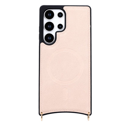 Samsung Galaxy S25 Ultra Hoesje - Roze - 'Amsterdam' Magnetische Wallet Case met Pasjeshouders en
