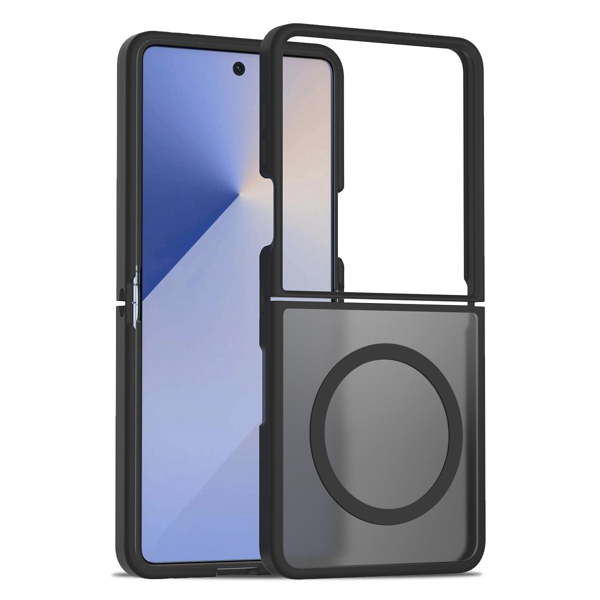 Samsung Galaxy Z Flip 7 Hoesje - Zwart - Matte Armor MagSafe Back Cover
