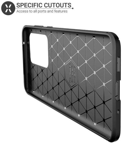 Samsung Galaxy S20 Ultra Hoesje - Zwart - Carbon Back Cover