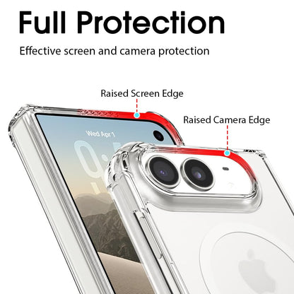 Apple iPhone Duo Hoesje - Transparant - Anti-Shock MagSafe Back Cover