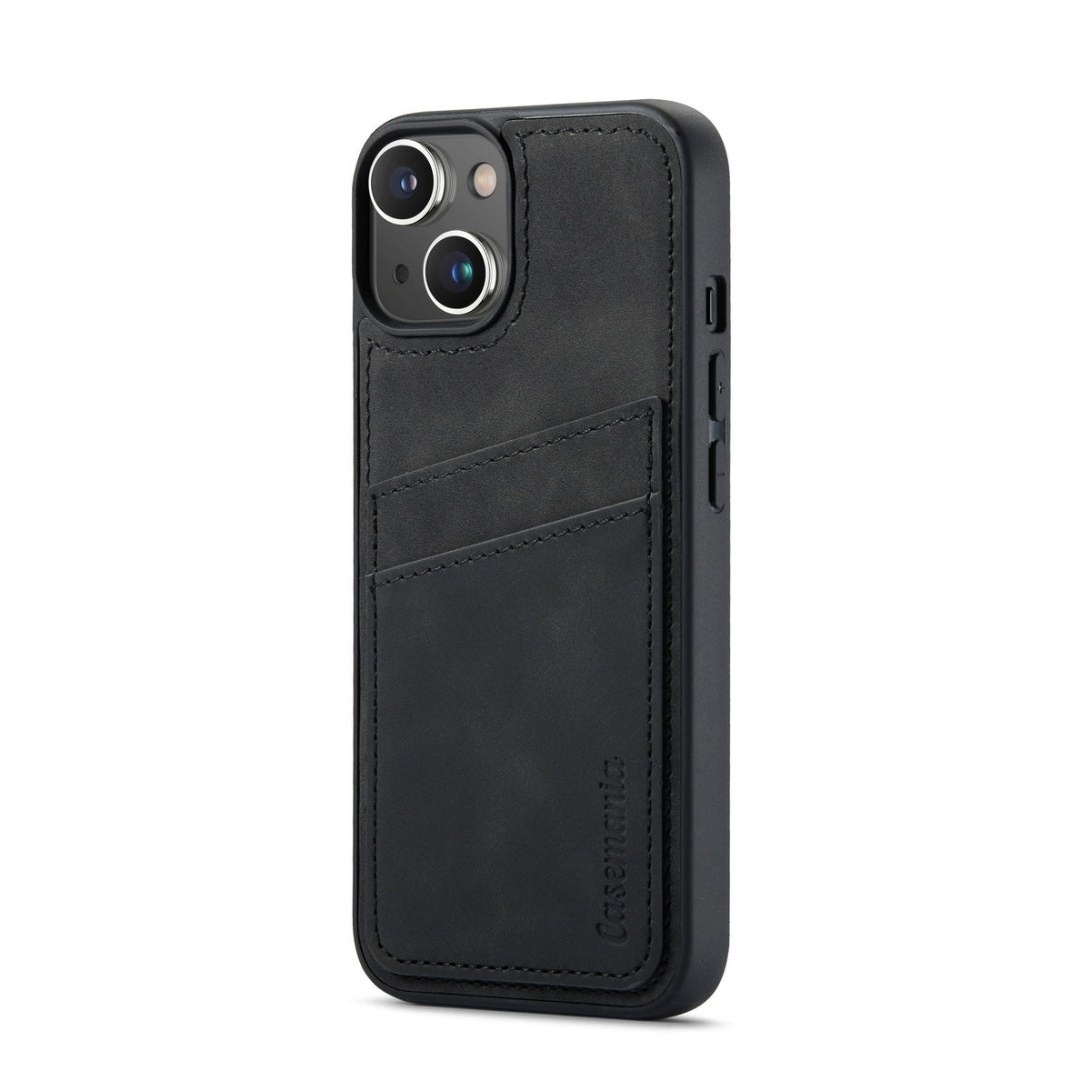Apple iPhone 14 Plus Hoesje - Charcoal Gray - Back Cover met Pasjeshouder