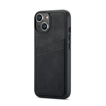Apple iPhone 14 Plus Hoesje - Charcoal Gray - Back Cover met Pasjeshouder