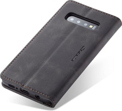 Samsung Galaxy S10 Plus Hoesje - Charcoal Gray - Dunne Bookcase