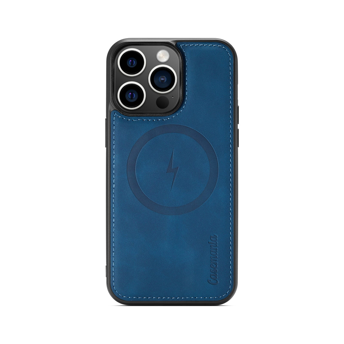 iPhone 15 Hoesje - Navy Blue - 2 in 1 MagSafe Bookcase