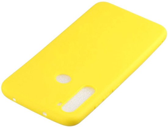 Samsung Galaxy A21 Hoesje - Geel - Siliconen Back Cover