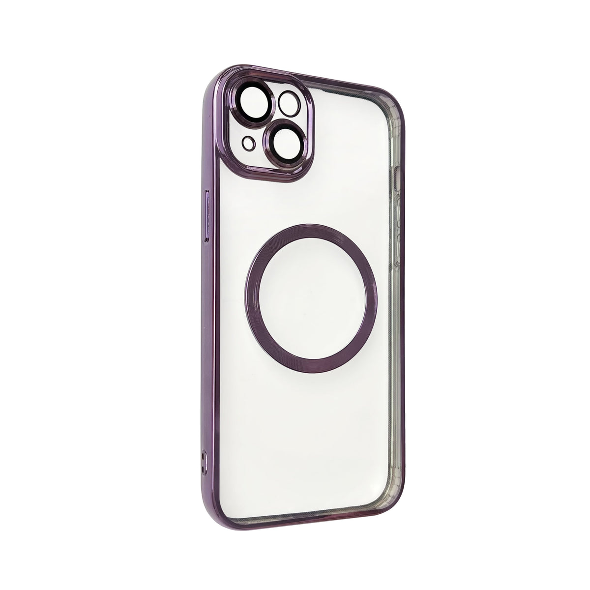 Apple iPhone 15 Plus Hoesje - Paars - Hybrid Siliconen MagSafe Back Cover