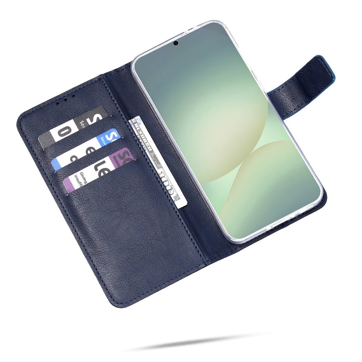 Samsung Galaxy A57 Hoesje - Blauw - Portemonnee Bookcase