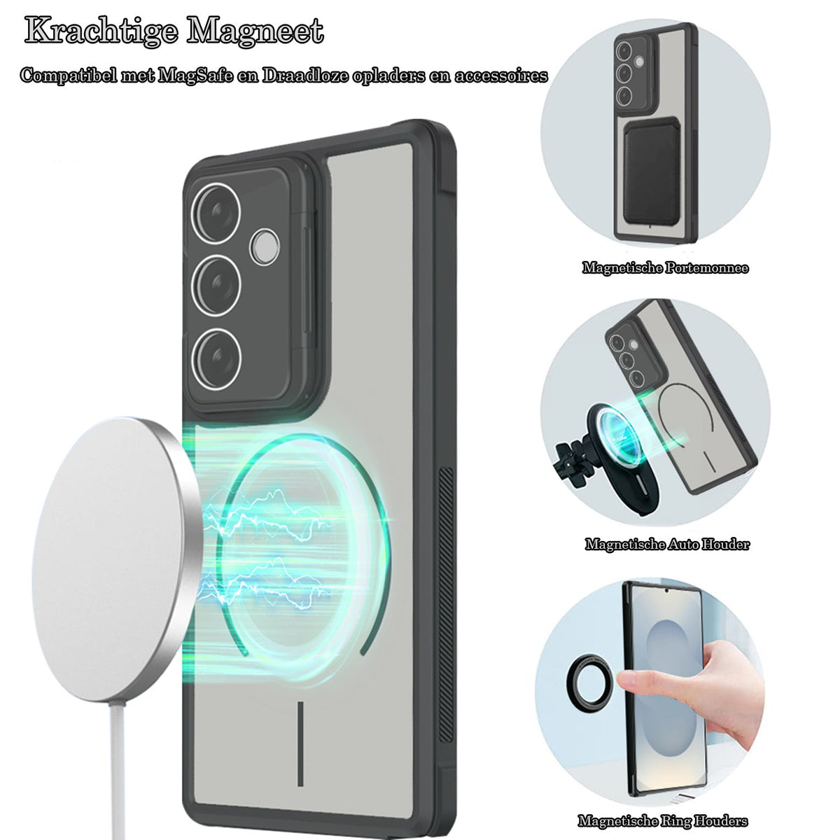Samsung Galaxy S26 Hoesje - Paars - Bumper MagSafe Back Cover