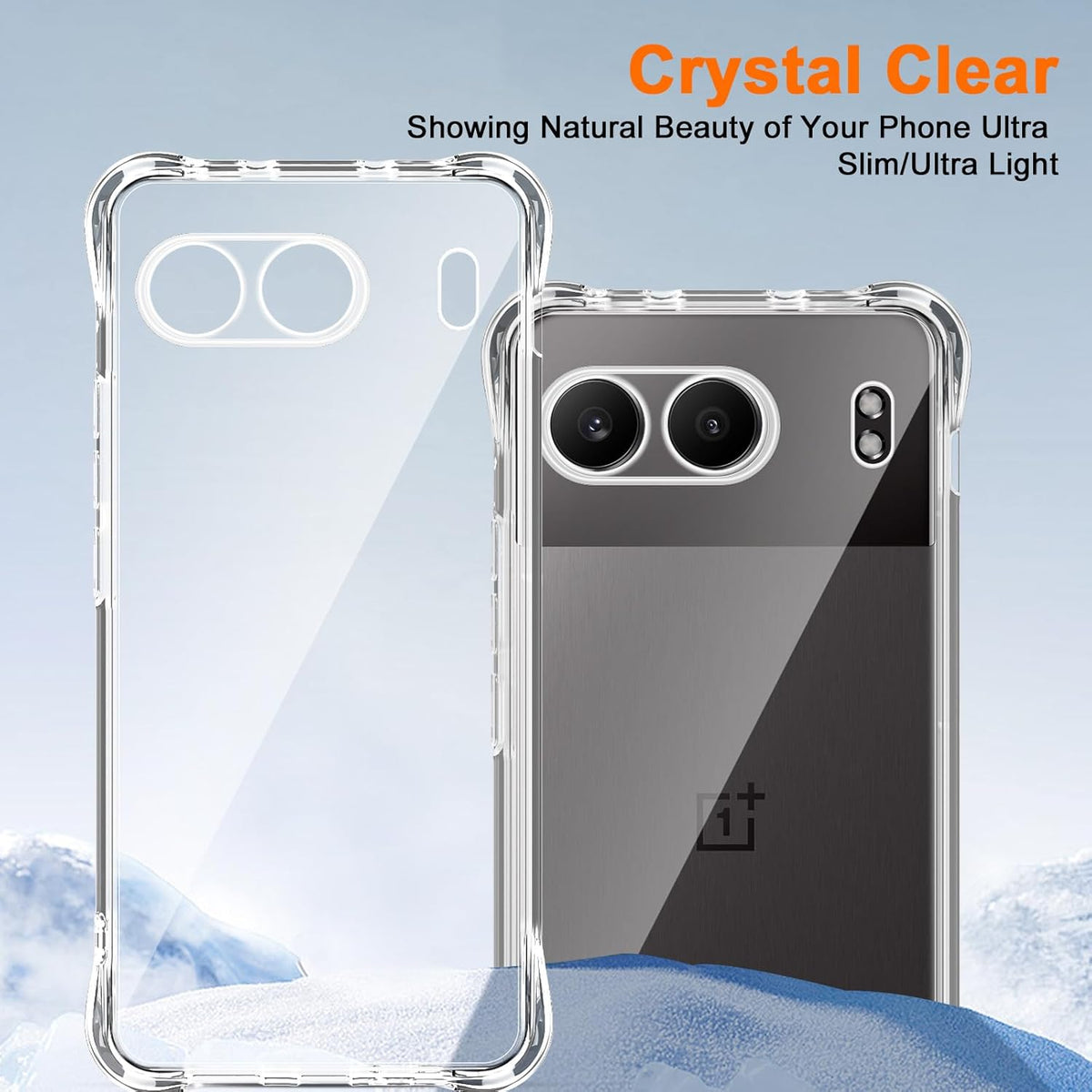 Oneplus nord 4 Hoesje - Transparant - Anti-Shock Back Cover