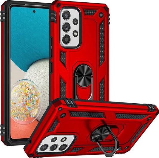 Samsung Galaxy A23 Hülle - Rot - Armor-Ständer-Backcover