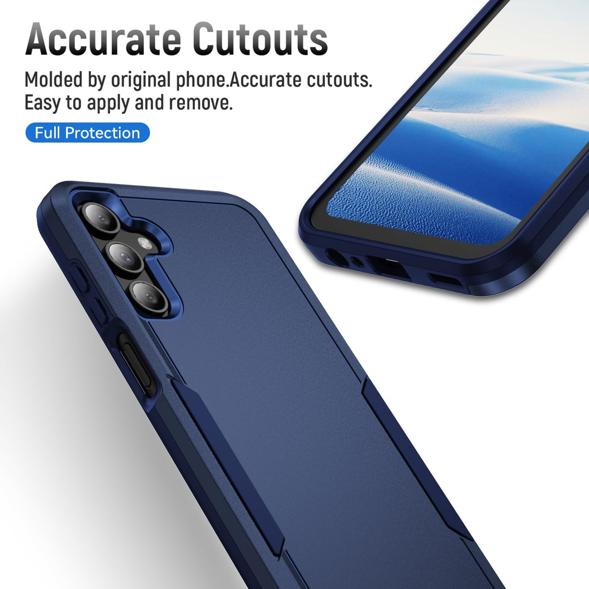 Coque Samsung Galaxy A15 - Bleu - Heavy Duty Armor Back Cover