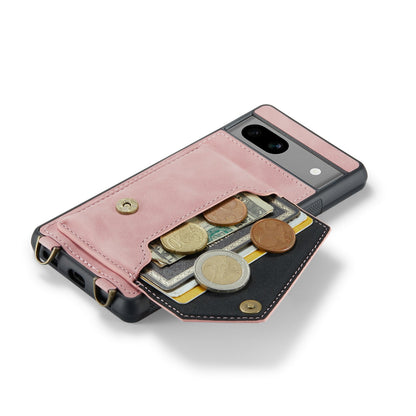 Google Pixel 8 Hoesje - Pale Pink - Luxe Back Cover met Telefoonkoord