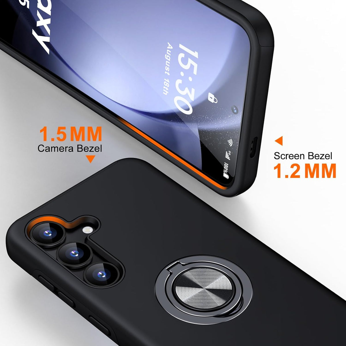 Samsung Galaxy S25 Plus Hoesje - Zwart - Armor Kickstand Back Cover