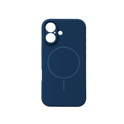 Apple iPhone 17 Hoesje - Donker Blauw - Liquid Siliconen MagSafe Back Cover