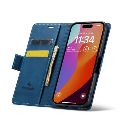 Apple iPhone 15 Pro Hoesje - Navy Blue - Portemonnee MagSafe Bookcase